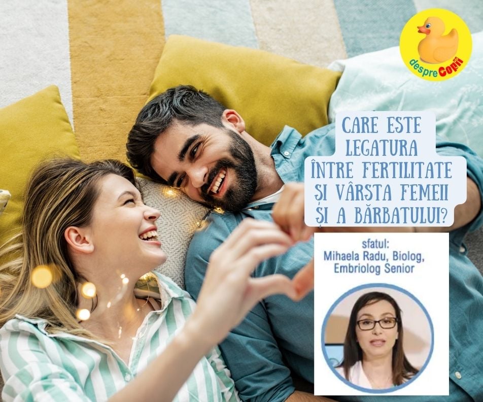 Care este legatura intre fertilitate si varsta femeii? Dar a barbatului? - Sfatul specialistului