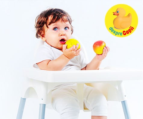 Introducerea fructelor in alimentatia bebelusului: ghid pe luni - diagrama