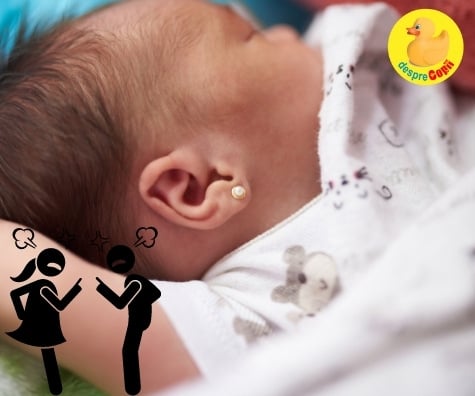 Motiv de cearta intre parinti: facem sau nu găuri de cercei in urechi fetitei?