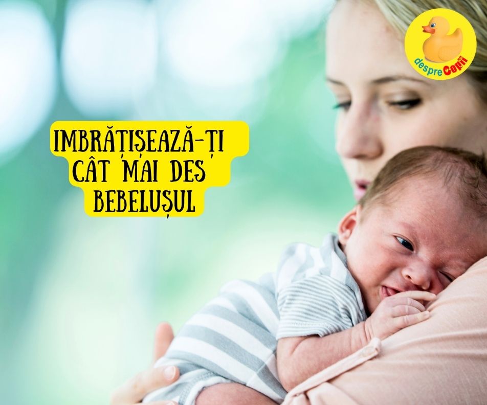 Imbratiseaza-ti cat mai des bebelusul- imbratisarile ii imbunatatesc structura creierului