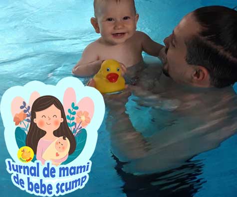Am inceput cursurile de Aqua Baby la Perfect Swim iar Matei este super incantat - jurnal de mami de bebe scump