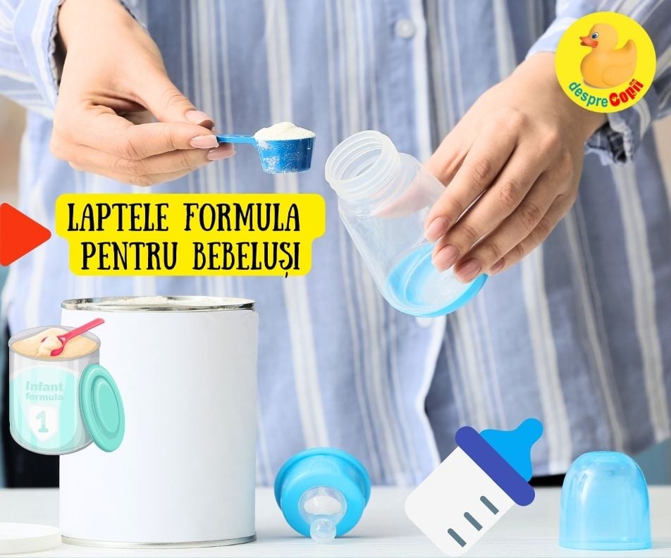 Alimentatia bebelusului cu lapte formula GHID