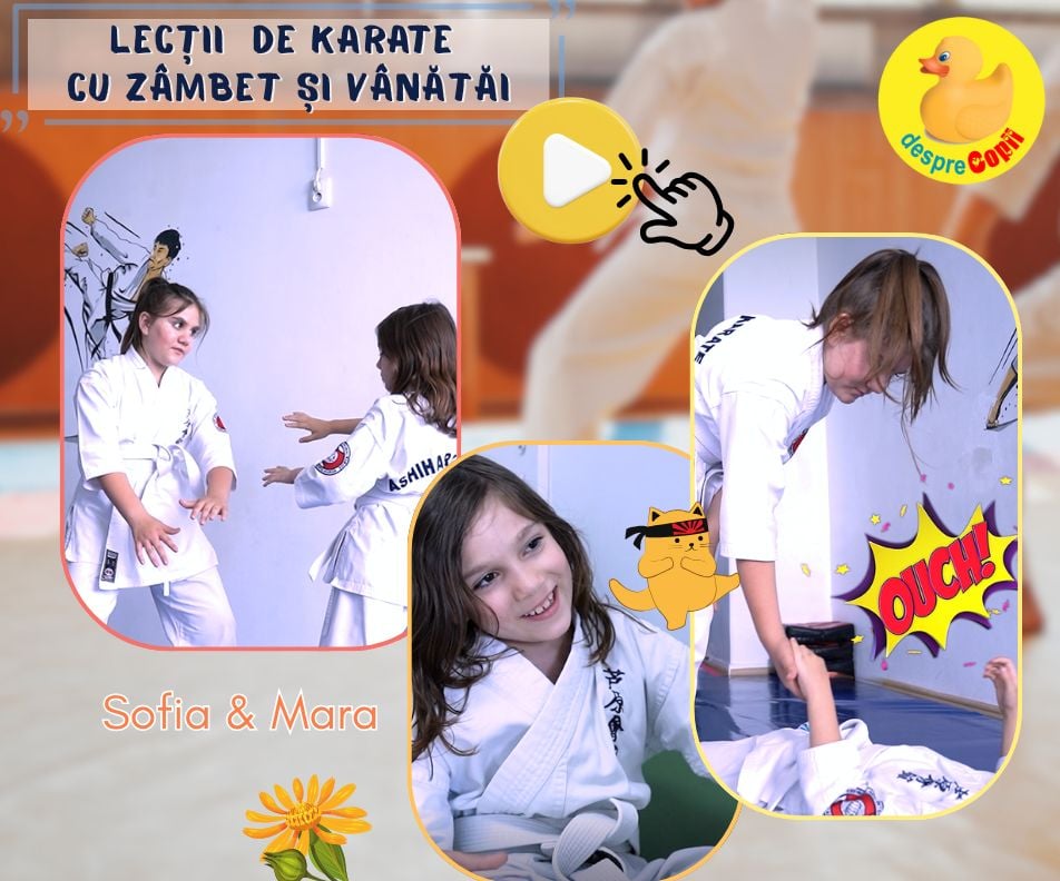 De la patinaj la karate - lectii cu zambet si vanatai cu Sofia & Mara