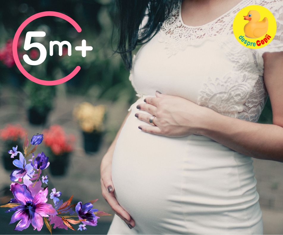 Luna 5 de sarcina: 9 lucruri speciale despre mami si dezvoltarea lui bebe