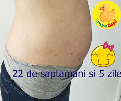 Dezamagire si durere la Morfologia fetala din trimestul 2, in saptamana 22 - jurnal de sarcina