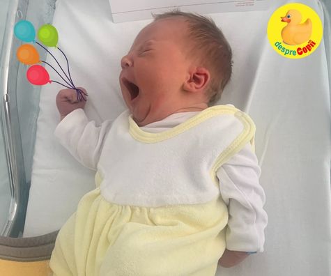 Am nascut natural la Spitalul Premier Regina Maria, Timisoara dupa un travaliu de 12 ore - bebe a vrut sa vina pe lume in saptamana 38