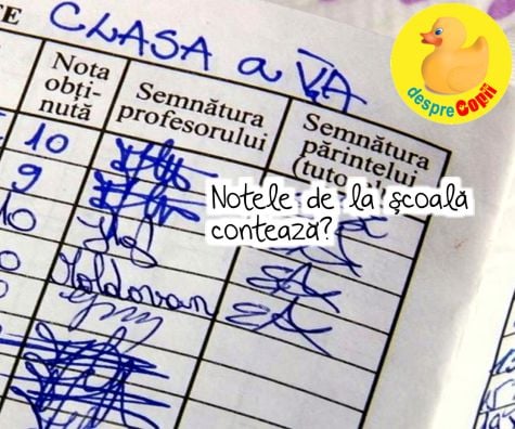 Notele de la școală contează? Cum găsim echilibrul corect