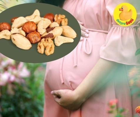 Consumul de nuci si alune in timpul sarcinii este benefic pentru bebe din burtica - iata de ce