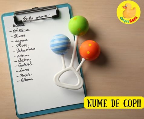 Nume de copii - Nume de fete - Nume de baieti - Nume norocoase. Fa cea mai buna alegere.