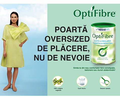 OptiFibre, un produs inovator care ajuta la reglarea tranzitului intestinal (P)