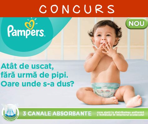 CONCURS - Castiga si tu unul din cele 50 de premii oferite de Pampers!