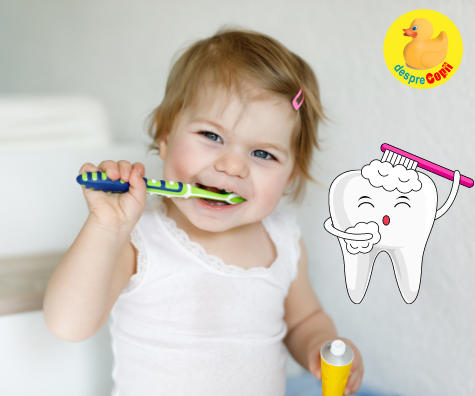 Prima pasta de dinti a bebelusului - cum o alegem si de ce