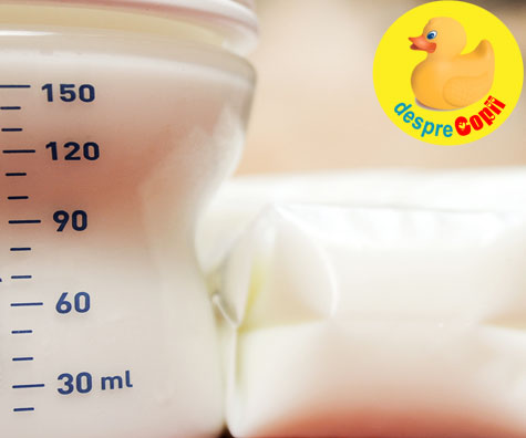Cat poate fi pastrat laptele matern: regula 456