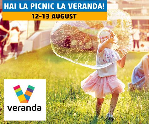 Ne vedem pe 12 si 13 august la Picnicului Veranda Mall: festival urban pentru familii si prieteni