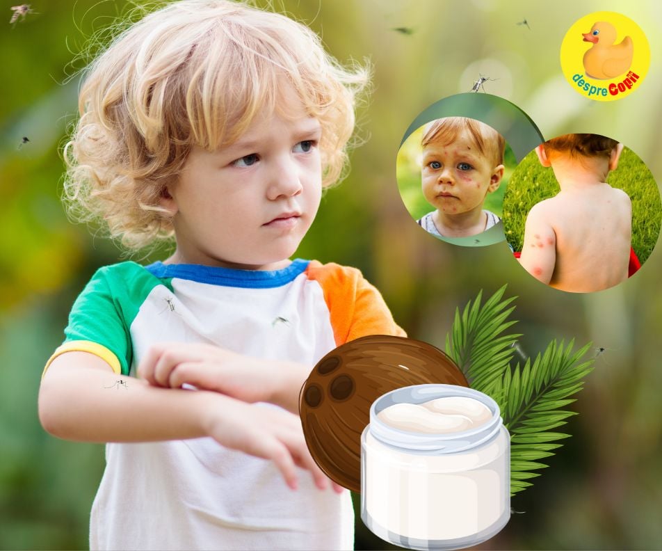 Cum tratam si alinam piscaturile de insecte la copii cu ulei de cocos