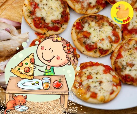 Mini-pizza din quinoa - reteta pentru copilasi