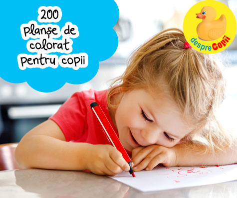 Peste 200 planse de colorat