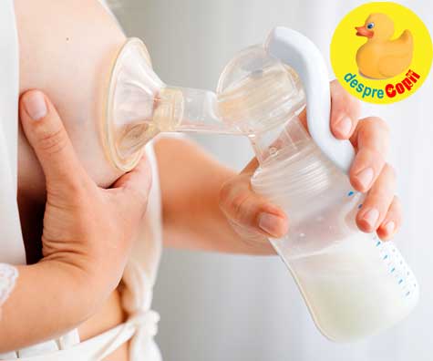 Pomparea laptelui matern: iata cum poate ajuta la cresterea cantitatii de lapte matern
