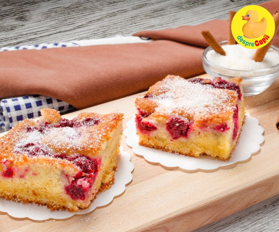 Prajitura cu visine: desertul perfect pentru zilele speciale