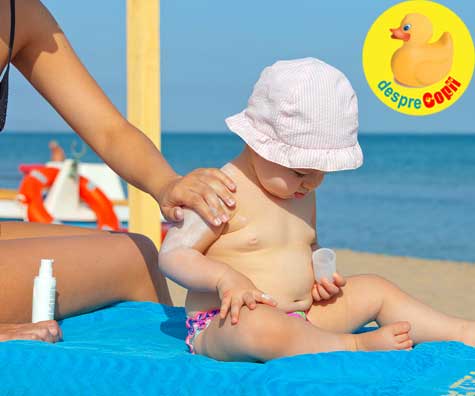 Cum alegem crema de protectie solara potrivita pentru bebelusi si copii?
