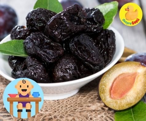 Prune sau suc de prune pentru constipatia bebelusului - un remediu natural la indemana