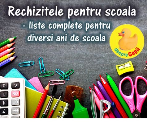 Rechizitele de scoala -  liste de rechizite pentru diversi ani de scoala si gradinita, alegeri si sfaturi