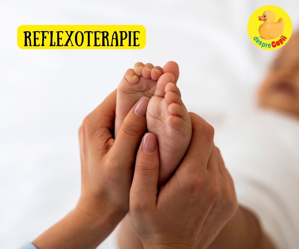 Secretul unui bebe relaxat: reflexoterapia. Printre altele vei avea un bebe care doarme mai bine