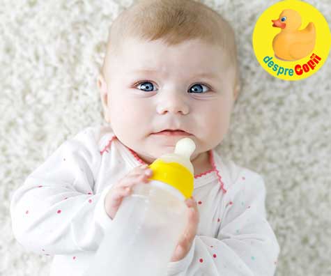 12 Riscuri ale hranirii bebelusului cu lapte praf formula - pe care orice mamica de bebe trebuie sa le cunoasca