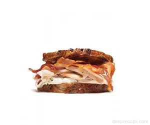 Sandwich cu bacon si branza topita