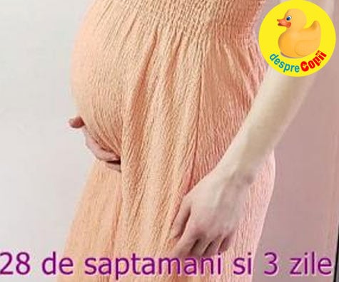 Saptamana 28 -  control, pregatiri si emotii - jurnal de sarcina