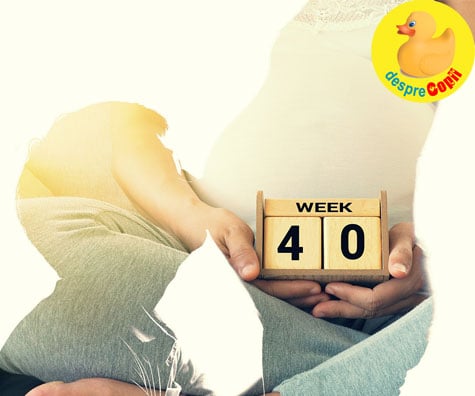 Azi se implinesc 40 de saptamani de sarcina iar de acum numaratoarea nu mai este inversa ci cu plus - jurnal de sarcina