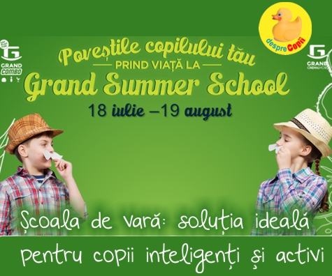 Cursurile pentru copii organizate la Grand Summer School: pentru copii creativi si inteligenti