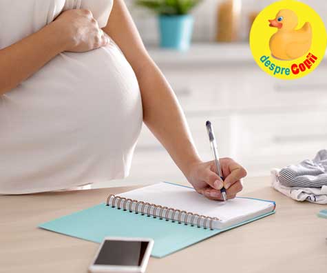 Scrisoare pentru bebelusul din burtica - jurnal de sarcina