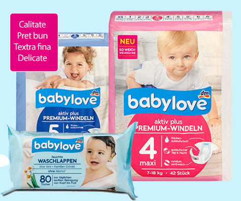 Scutecele babylove de la dm. Calitate la un pret foarte bun