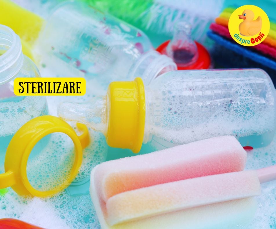 Sterilizarea biberoanelor si veselei bebelusului este foarte importanta pentru ca este inceputul unei imunitati sanatoase - evita aceste greseli
