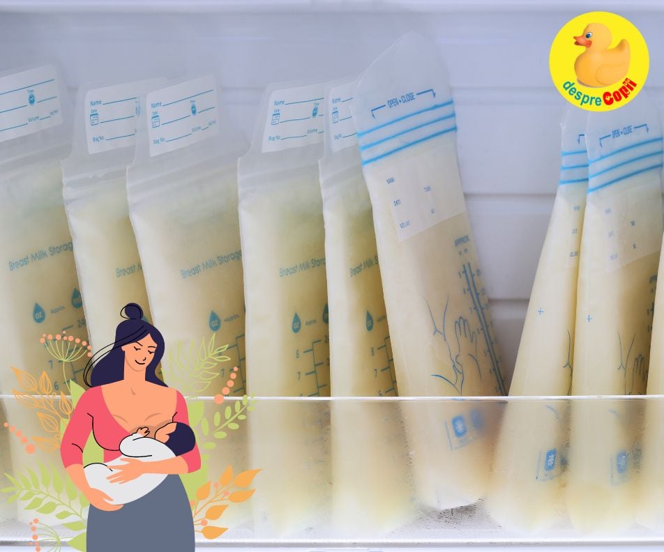 Stocarea laptelui matern -  6 lucruri importante de stiut