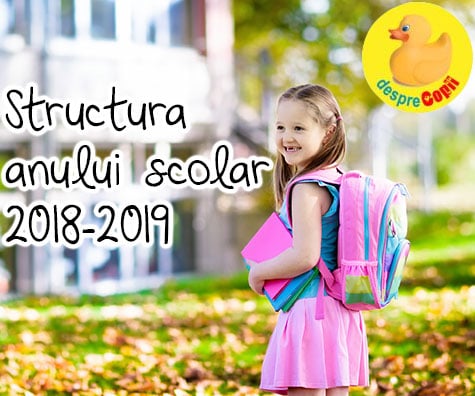 Structura anului scolar 2018-2019