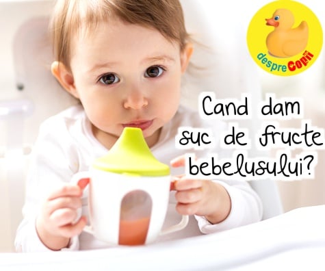 Cand putem da bebelusului suc de fructe, cat si de care - sfatul medicului pediatru