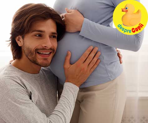 Interactiunea bebelinei din burtica cu tati - jurnal de sarcina