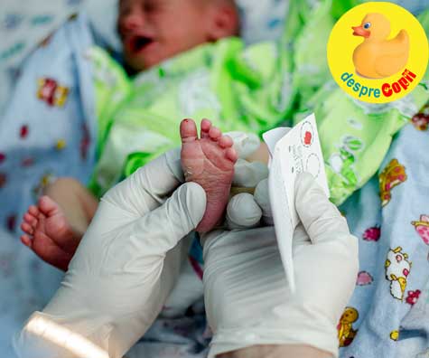 Decizii importante de luat pentru copil inainte de nastere: testul Guthrie, testul din calcaiul nou-nascutului