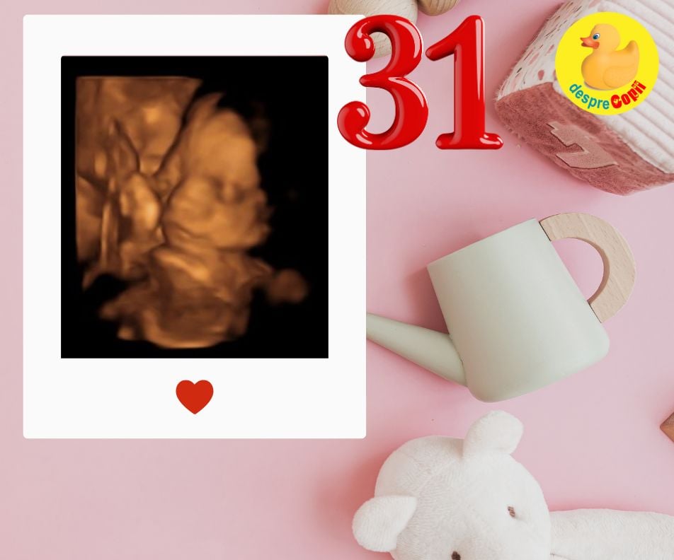 Saptamana 31 -  lichid amniotic in cantitate destul de scăzuta - jurnal de sarcina