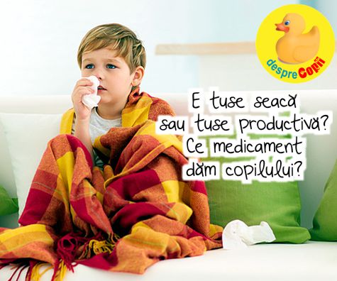 Tuse seaca sau tuse productiva? Cum stim ce medicament trebuie dat copilului cand tuseste
