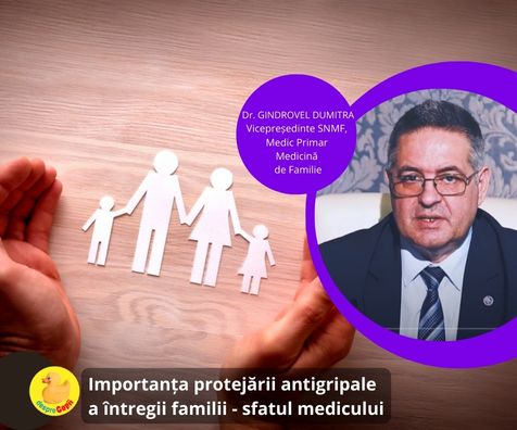 Importanta protejarii antigripale a intregii familii - sfatul medicului