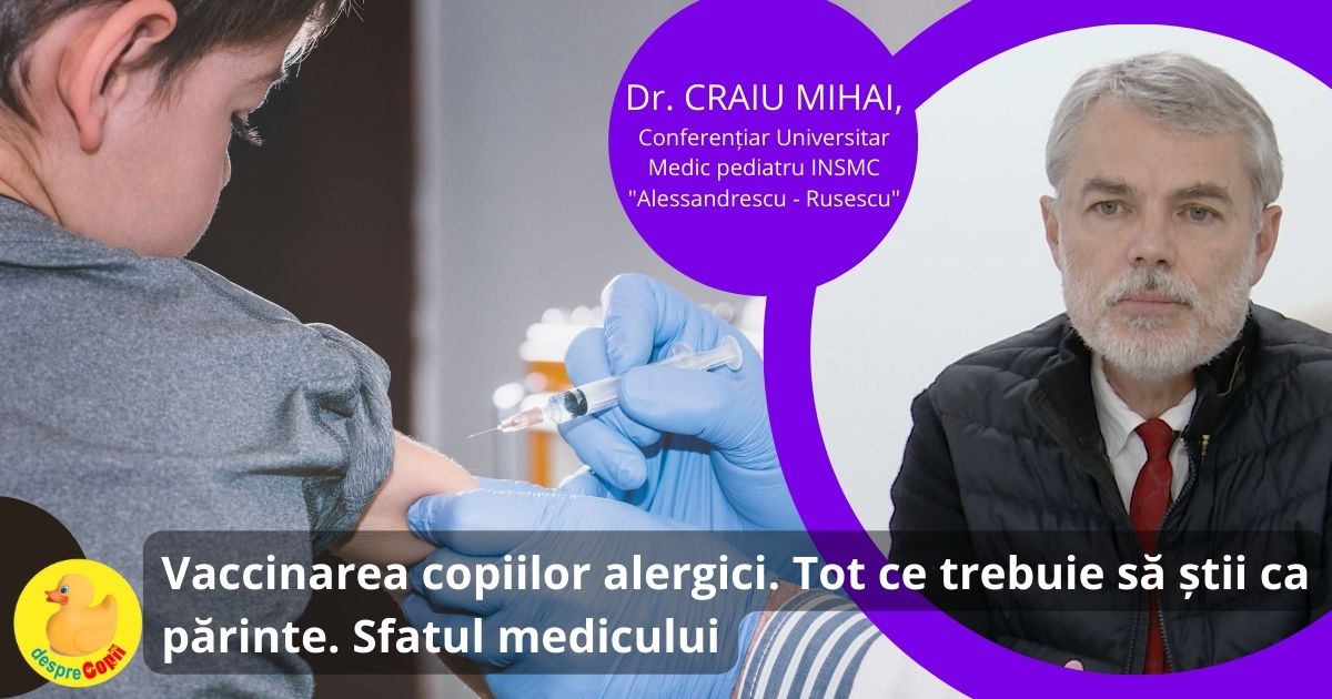 Vaccinarea copiilor alergici. Tot ce trebuie sa stii ca parinte