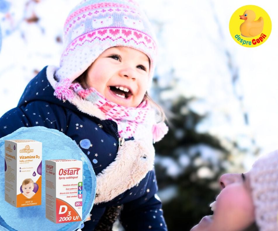 Rolul crucial al vitaminei D3 in sezonul rece si importanta sa pentru sanatatea oaselor copiilor