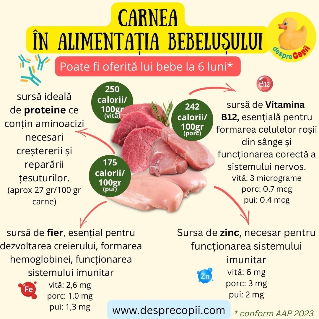 carne bebelusi diversificare