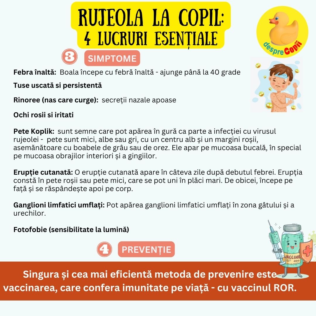 rujeola simptome copil