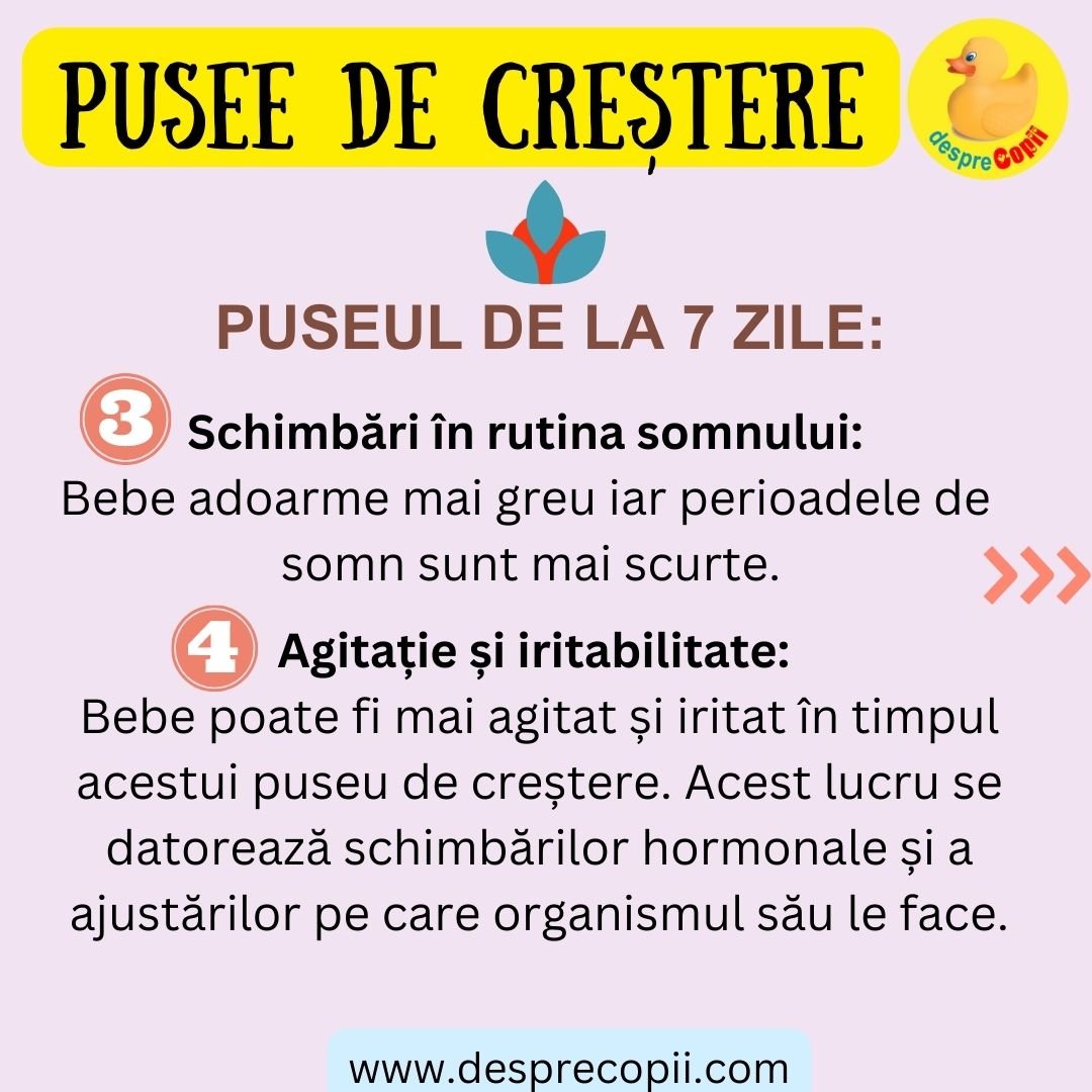 puseu de crestere la bebe