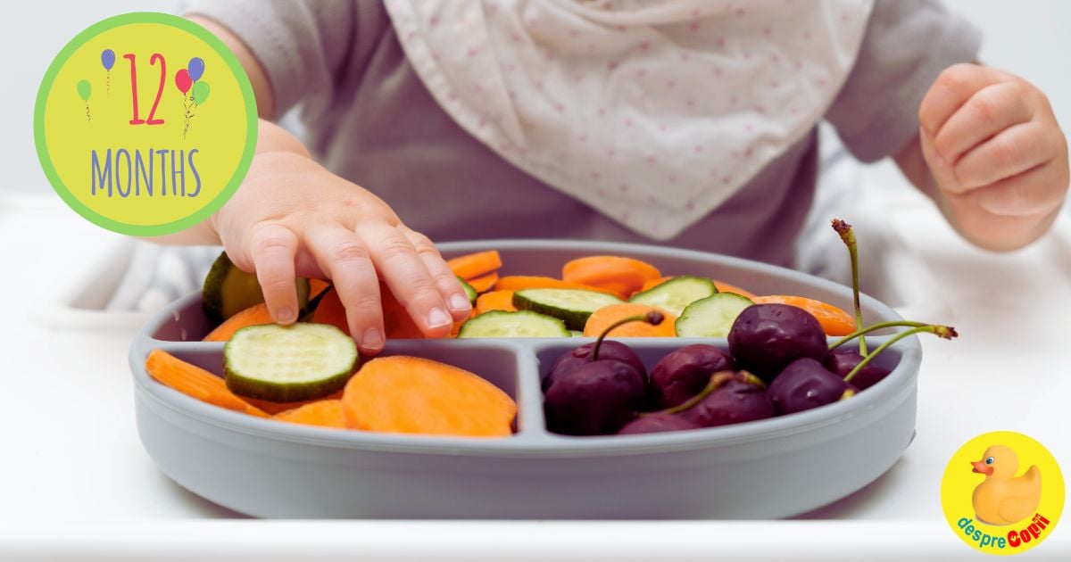 Ce mananca bebelusul la 12 luni: alimente esentiale si sugestii de retete