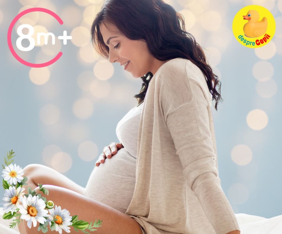 Luna 8 de sarcina: 9 lucruri speciale despre mami si dezvoltarea lui bebe